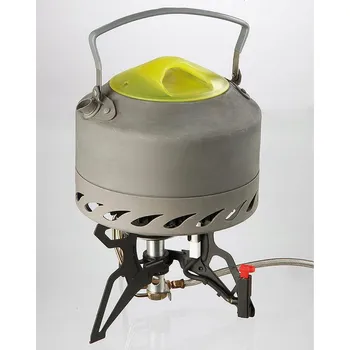 Turistický vařič TURISTICKÁ KONVICE NA PLYNOVÝ VAŘIČ CESTOVNÍ KEMPINGOVÁ LEHKÁ OCELOVÁ