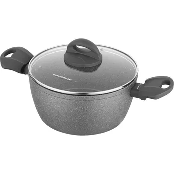 Hrnec Florina Hliníkový hrnec Lava 1,2 l, 16 cm, pr. 16 cm, šedá