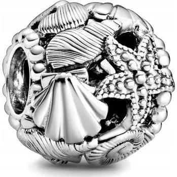 Přívěsek Přívěsek na náramky Pandora stříbrná mušle stříbro 925