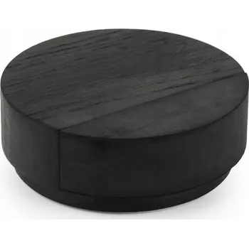 Dveřní kování Samolepicí dveřní doraz Viefe 6,5 cm tmavé dřevo