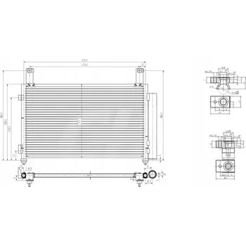 Výparník klimatizace Hart 607 810 Kondenzátor klimatizace