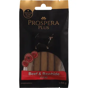 Pamlsek pro psa Pochoutka Prospera Plus Hovězí a surová kůže tyčinka 5ks 7,5cm