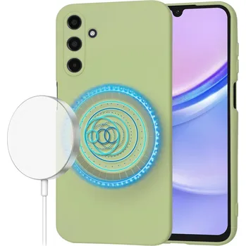 Pouzdro na mobilní telefon Techsuit - SoftFlex MagSafe - Samsung Galaxy A15 4G - Matcha