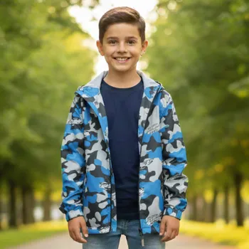 Chlapecká bunda SEZON CZ905 Chlapecká letní/jarní bunda modrá velikostní řada:116-146 (- látková podšívka)