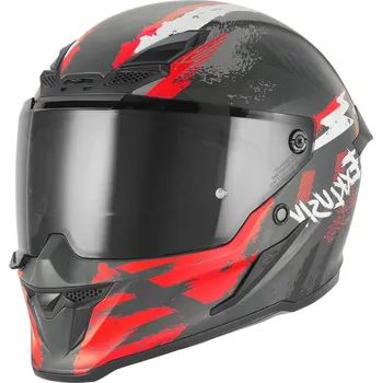 Helma na motorku NOX EXKLUSIV Integrální helma na motorku NOX Exklusiv Goliath Cut´D matná černo-červená M