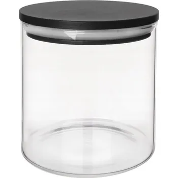 Dóza na potraviny Kuchyňská SKLENĚNÁ dóza na sypké potraviny s těsněním 450 ml