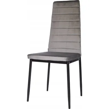 Jídelní židle Židle Lugano šedý velur 1 ks