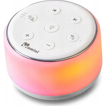 Lampička Šumící lampička pro miminko Momini Lullumo Timer 34 melodií Bílá