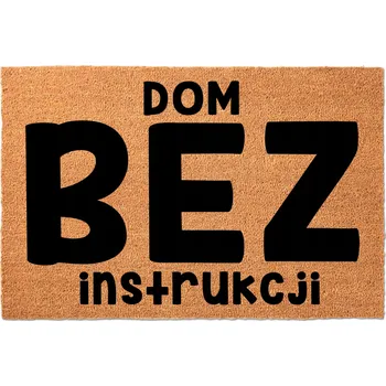 Rohožka KOKOSOVÁ VSTUPNÍ ROHOŽKA PŘED DVEŘE 40X60 ZÁBAVNÁ DOMOV BEZ NÁVODU