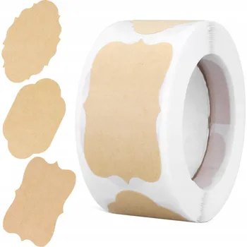 Speciální papír Samolepicí samolepky na zavařeniny ve sklenice 250 kusů