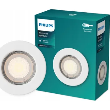 Bodové svítidlo Zápustné halogenové svítidlo LED GU10 hliníkové Peridot Philips