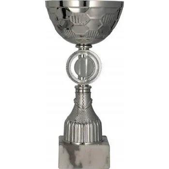 Kovový pohár stříbrný, 19 cm