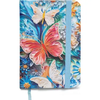 Zápisník s barevnou ořízkou 7,5 x 10,5 cm - 1404-0003