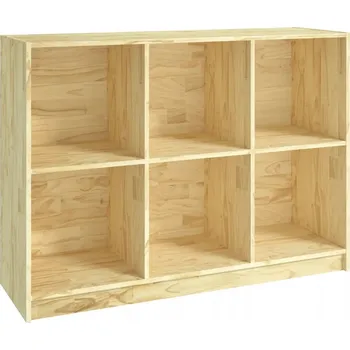 Knihovna Regál z masivního borovicového dřeva 104 x 33 x 76 cm