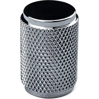 Nábytkové kování Nábytková úchytka knopka, stříbrný lesk, 2,4 x 1,6 x 2,4 cm