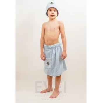 EVEI - Kilt do sauny, 100% bavlna, 60x120cm, jasno modrý