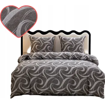 Povlečení Povlečení 160x200 SATÉN Z BAVLNY 2 Povlaky na polštáře HNĚDÁ