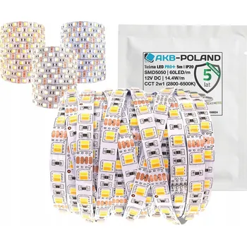 LED páska Multiwhite LED pásek Premium 5050 1M CCT Bílá (Nastavitelná bílá)