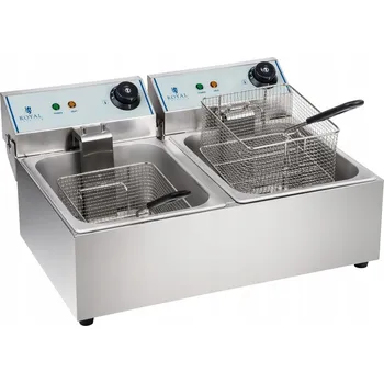 fritéza Dvoukomorová fritéza Royal Catering 4905732125631 20 l 6400 W