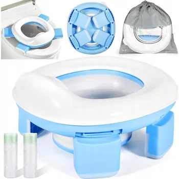 Nočník 3v1 SKLÁDACÍ NOČNÍK Pro Děti CESTOVNÍ Turistický Přenosný Záchod