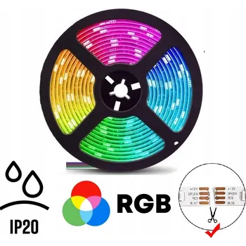 LED páska RGB LED pásek 300 LED 5050 SMD 14,4W/m IP20 BAREVNÝ