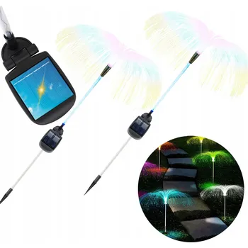 Venkovní osvětlení Solární Zahradní Lampa Zapichovací MEDÚZA RGB LED 80CM SADA 2 KUSY