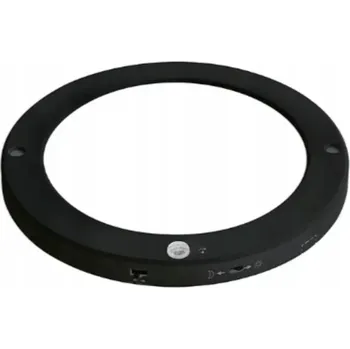 Stropní Svítidlo LED kulatý 22cm 18W černý PIR senzor soumraku regulace barvy