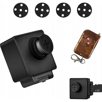 Skrytá mini špionážní kamera v knoflíku s ovladačem video se zvukem Full HD