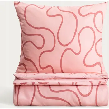 Povlečení Povlečení EC FLEUR z mikrovlákna růžové 160x200 + 2*70x80 cm HOMLA