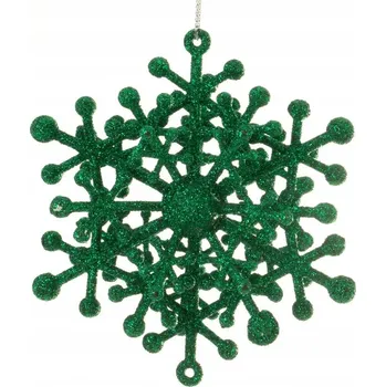 Vánoční ozdoba Vánoční ozdoba 10x10x5 cm Eurofirany zelená