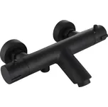 Vanová termostatická baterie MEXEN KAI s vývodem na sprchu - černá, 77300-70