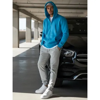 Pánská mikina Pánská mikina DSTREET SVĚTLE MODRÁ L