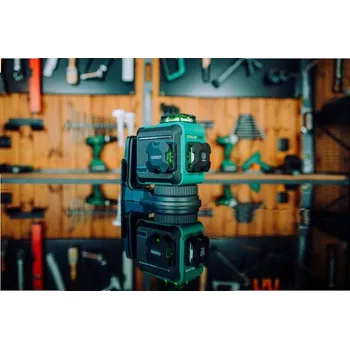 Měřící laser Laser křížový, zelený 3D, LLS3DG, STALCO