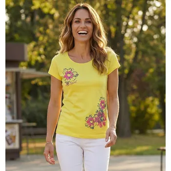 Dámské tričko Dámské triko ALTISPORT CARRYOVER ALW016122 CITRÓNOVÁ S