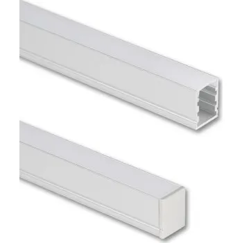 LED páska Přisazený hliníkový profil McLED PHA 12x15mm včetně mléčného difuzoru 2m ML-761.047.74.2