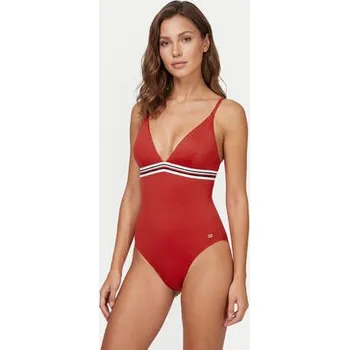 Dámské plavky Tommy Hilfiger Jednodílné plavky UW0UW06357 Červená XS