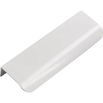 Nábytkové kování Nábytková úchytka hranová bílá bílé 15 x 4 x 1,8 cm