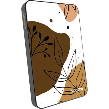 Powerbanka Picasee Powerbanka s MagSafe 5 000 mAh Šedá - Boho style