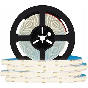 LED osvětlení VÝKONNÝ LED COB pásek 5M 12V NEON Neutrální linie