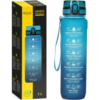 4FIZJO Tritanová láhev na vodu 1000 ml, modrá