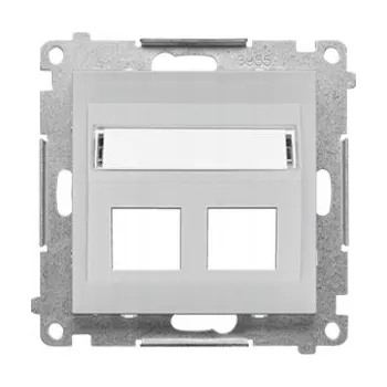 Elektrická zásuvka Internetová zásuvka nástěnná Kontakt-simon šedá