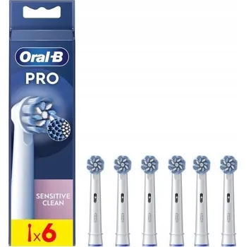 Náhradní hlavice k elektrickému kartáčku Originální hlavice pro kartáček Oral-B EB60RX Pro Sensitive clean 6 ks