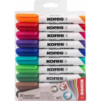 Vícebarevné smazatelné fixy Kores 10 ks