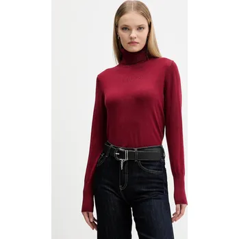 Dámský svetr Svetr Guess Jeans W4BR15.Z3HO2 burgundské 83B, vel. S