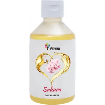 Masážní přípravek Verana Erotický masážní olej Sakura 250ml