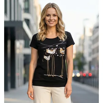 Dámské tričko Dámské triko ALTISPORT CARRYOVER ALW043120 ČERNOZLATÁ XXL