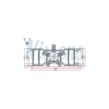 Chladič motoru Ventilátor chladiče NISSENS 85630