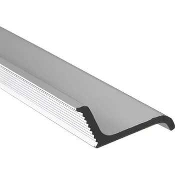 Garážová vrata okapnička dveřní, eloxovaný hliník, 4 m - hliníkový profil k průchozím dveřím do vrat nebo pro křídlová vrata, materiál eloxovaný hliník, délka max. 5000 mm