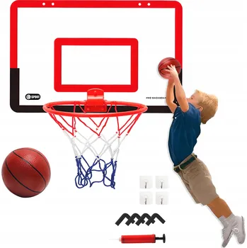 Basketbalový koš TABULE na BASKETBAL s KOŠEM, OBRUČÍ + MÍČ Sada pro DĚTI