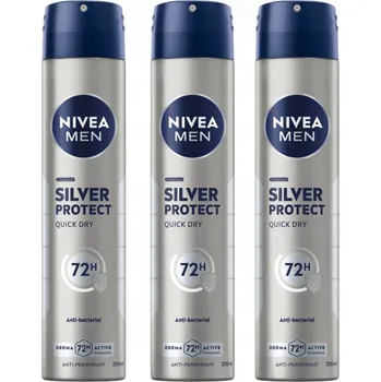 NIVEA MEN Silver Protect Antiperspirant pro muže ve spreji deodorant 250ml x3